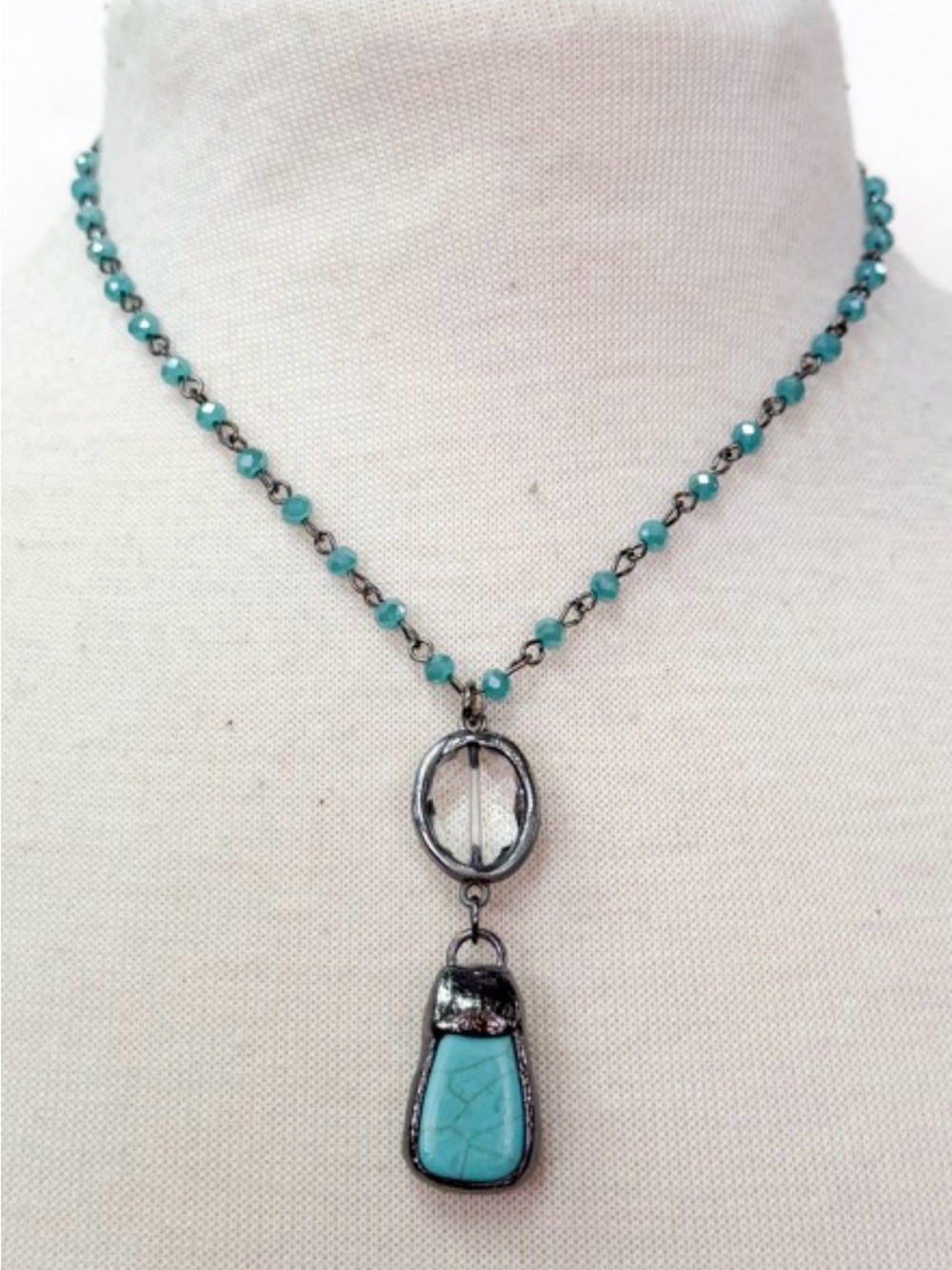Turquoise Beaded Pendant Necklace - Women's Dylan Jewelry